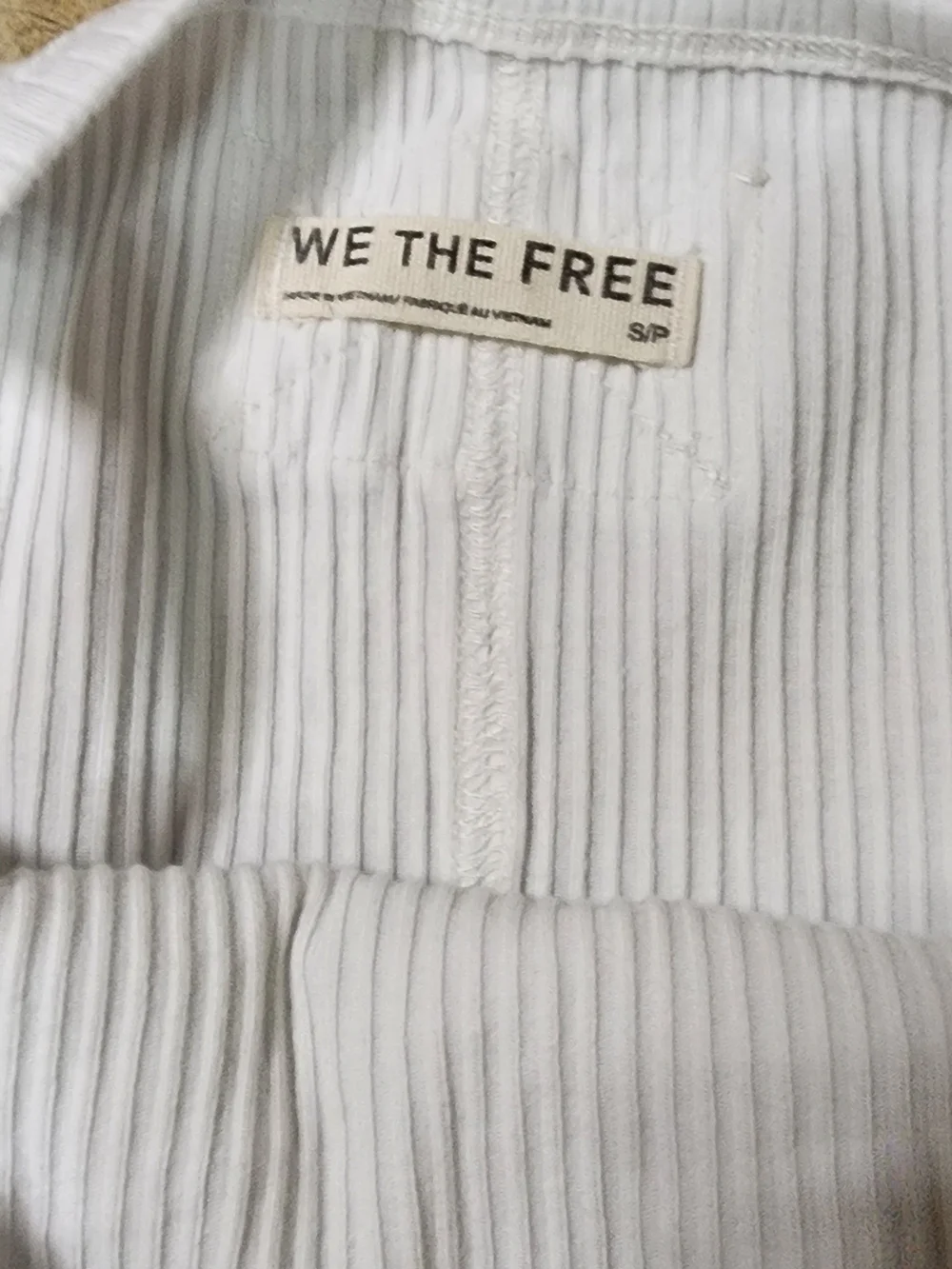 Free People‎ We The Free Ribbed Tank Pair in Pink and White